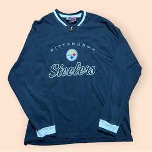Vintage Pittsburgh Steelers 1990s Pro Player Long Sleeve T Shirt Men’s Large 90s